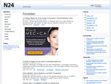 Tablet Screenshot of n24.no